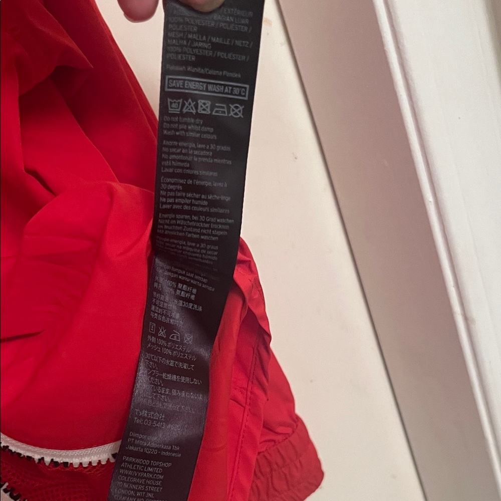 IVY PARK Vibrant Red Hooded Windbreaker Jacket - Picture 6 of 6